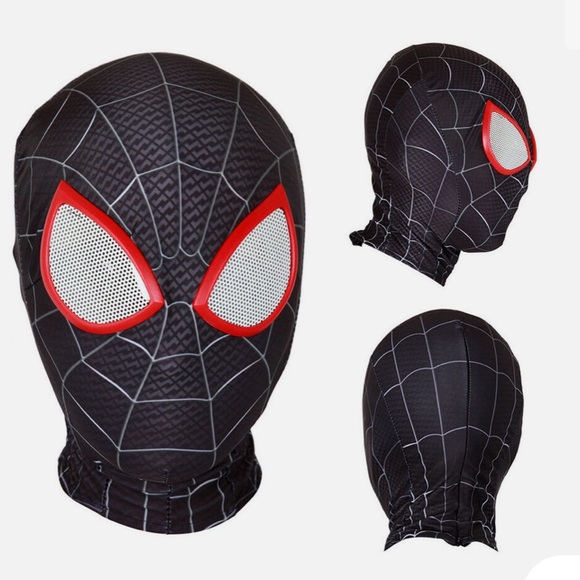 Spider-Man Into the Spider-Verse Miles Morales Mask And Gloves. - Picture 1 of 5